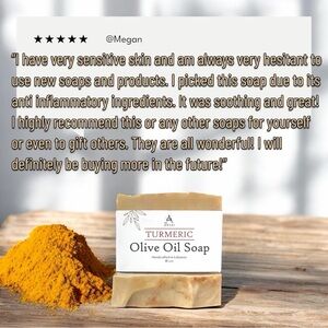 Turmeric Olive Oil Bar Soap — All-Natural & Handcrafted